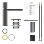 SCHÜTTE Mitigeur de lavabo NEW YORK graphite mat
