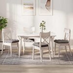 vidaXL Coussins de siège 4 Pièces Taupe 40 x 40 x 12 cm tissu