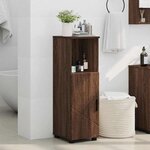 vidaXL Cabinet de salle de bain Chêne marron 30 x 35 x 95 cm
