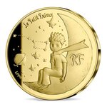 Le petit prince - monnaie 50€ 1/4 oz or - emmène-moi sur la lune