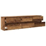 vidaXL Unites TV 2 Pièces Bois Ancien 180 x 34 x 50 cm Bois d'ingénierie