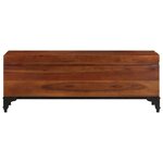 vidaXL Coffre de rangement 110x35x41 cm Bois d'acacia solide