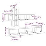 vidaXL Ensemble de meubles TV 7 Pièces Sonoma gris Bois d'ingénierie