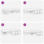 vidaXL Ensemble de canapés d'extérieur 11 Pièces Blanc et gris clair