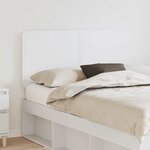 vidaXL Tête de lit Blanc 120 cm Bois d'ingénierie
