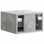 vidaXL Cabinet de chevet mural Gris béton 34 5 x 33 x 20 cm