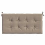vidaXL Coussin de banc de jardin taupe 100x50x4 cm tissu oxford