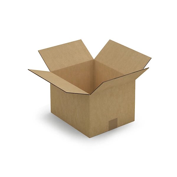 Caisse carton brune double cannelure raja 30x25x20 cm (lot de 15)
