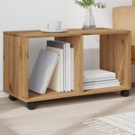 vidaXL Armoire à roulettes chêne artisanal bois d'ingénierie