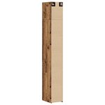 Meuble de rangement étroit vidaXL Vieux bois 30x42.5x225 cm Bois ingé