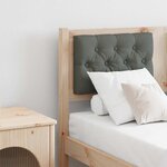 vidaXL Tête de lit marron et gris foncé 135 cm Bois massif en pin