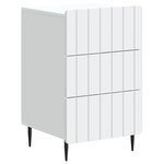 vidaXL Cabinet de chevet Blanc 43 x 41 x 68 cm Bois d'ingénierie