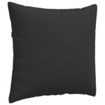 vidaXL Coussins de canapé 2 Pièces Noir 45 x 45 cm tissu
