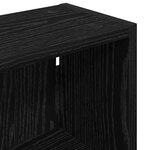 vidaXL Armoire murale de salle de bain Chêne Noir 30 x 16 x 62 5 cm