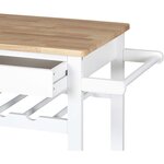 Desserte à roulettes en bois 40 x 61 x 84.5 cm