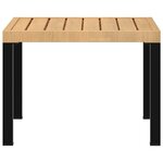 vidaXL Table basse de jardin noir 55x55x39 5 cm acier enduit de poudre
