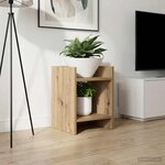 vidaXL Support de Plante Chêne artisanal 30 x 30 x 40 cm