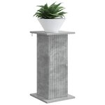 vidaXL Support de Plante 2 pc Gris béton 30 5 x 30 x 60 5 cm