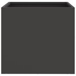 vidaXL Jardinière noir 32x30x29 cm acier laminé à froid