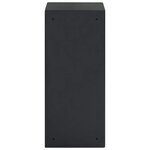 vidaXL Coffre-fort numérique Gris foncé 35 x 31 x 80 cm Acier