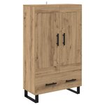 vidaXL Haut Armoire avec tiroir Chêne artisanal 69 5 x 31 x 115 cm