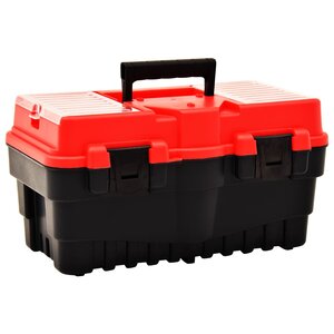 vidaXL Boîte à outils Plastique 462x256x242 mm Rouge
