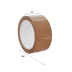 Pack and Move - Lot 6 rouleaux ruban adhésif marron pour emballage et déménagement - 66 m - Qualité Premium