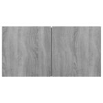 vidaXL Armoires TV suspendues Sonoma gris 2 Pièces 60x30x30 cm Bois
