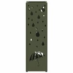 vidaXL Porte-parapluie Olive 15 5 x 15 5 x 49 cm Acier