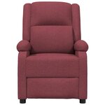 vidaXL Fauteuil inclinable électrique Rouge bordeaux Tissu