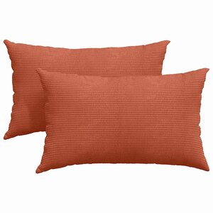 vidaXL Coussins de canapé 2 Pièces Rouge orange 50 x 30 cm
