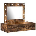 vidaXL Table de Toilette Marron 83 x 40 x 70 cm Bois d'ingénierie
