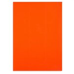 Étiquette adhésive permanente fluo rouge 210x297 mm (lot de 100)