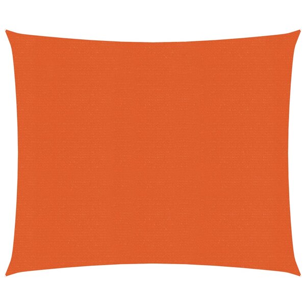 vidaXL Voile d'ombrage 160 g/m² Orange 2x2 m PEHD