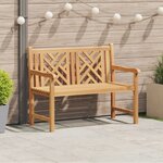 vidaXL Banc de jardin Marron 228 x 60 x 90 cm Bois de teck solide