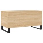 vidaXL Table basse Chêne sonoma 90x44 5x45 cm Bois d'ingénierie