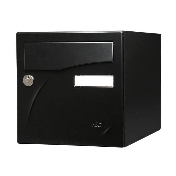 Boîte aux lettres Préface 1 porte   Noir mat RAL 9005M