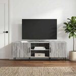 vidaXL Meuble TV Sonoma gris 150 x 31 x 50 cm Bois d'ingénierie