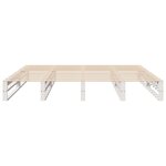 vidaXL Cadre de lit sans matelas blanc 180x200 cm bois massif de pin
