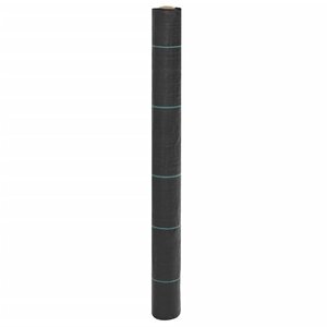 vidaXL Membrane anti-mauvaises herbes noir 1x25 m PP