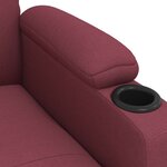 vidaXL Fauteuil inclinable Rouge bordeaux Tissu