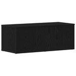 vidaXL Meuble TV avec tiroir Noir 80 x 34 x 30 cm Bois d'ingénierie
