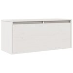 vidaXL Armoire murale Blanc 80x30x35 cm Bois de pin massif