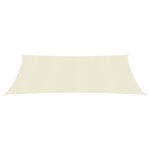 vidaXL Voile d'ombrage 160 g/m² Crème 2 5x4 m PEHD