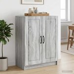 vidaXL Buffet Sonoma gris 66 x 34 5 x 87 cm Bois d'ingénierie