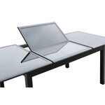 Ravenne 8. Salon de jardin en aluminium 8 places gris