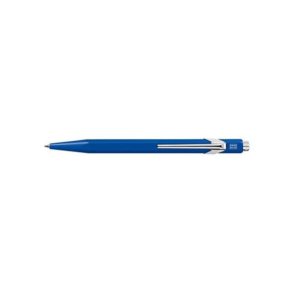 Stylo-bille caran d'ache 849 métal-x line aluminium bleu x 10 caran d'ache