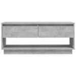 vidaXL Meuble TV Gris béton 102x41x44 cm Aggloméré