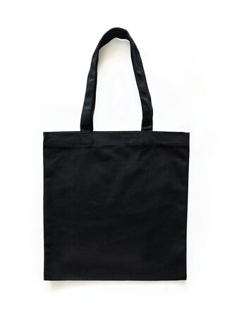 Sac Shopping Noir En Coton 375X420 mm