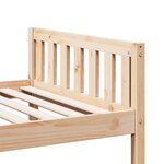 vidaXL Lit pour enfants sans matelas 75x190 cm bois de pin massif